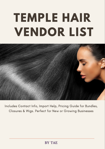 Temple Hair Vendor List